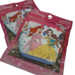 DISNEY PRINCESS Face mask 2 pack moana bell cinder